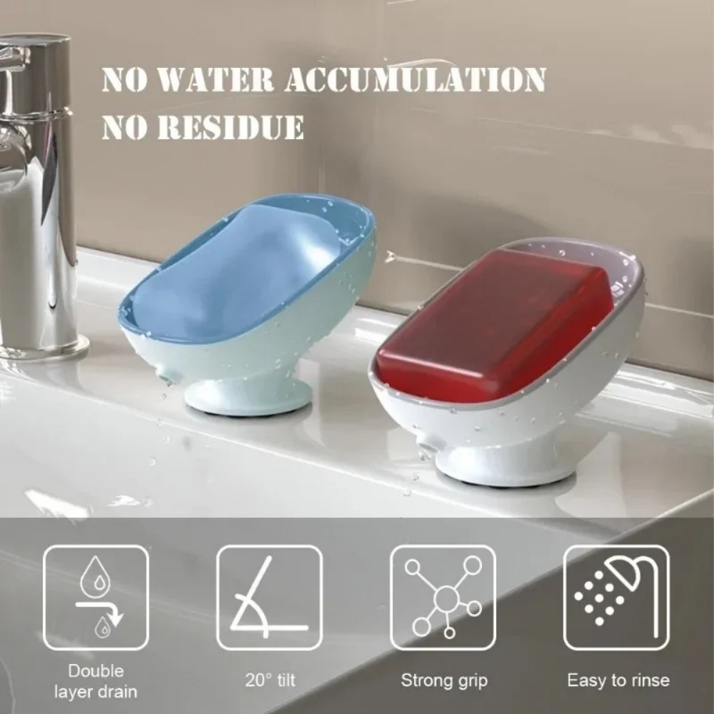 1個入り 超強力吸盤式 浴室用ソープディッシュ シャワー用滑 - Soap Dish Draining のレビューと価格