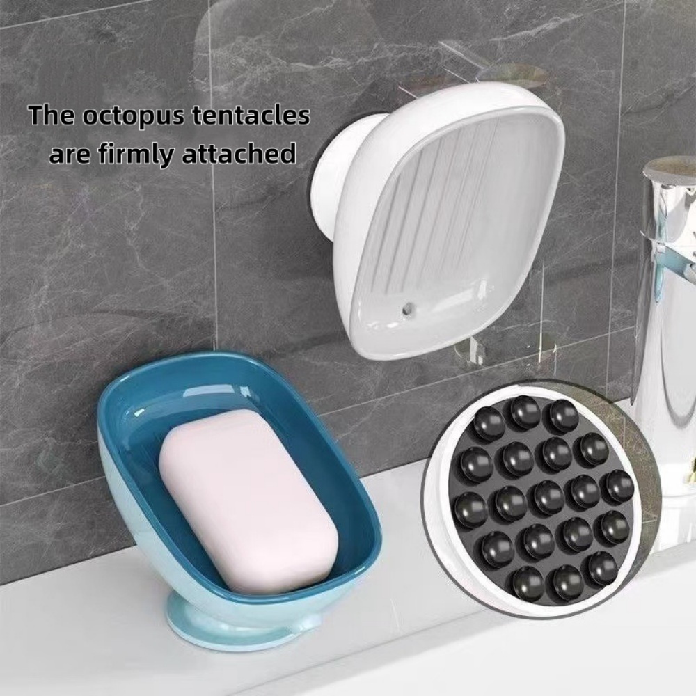 1個入り 超強力吸盤式 浴室用ソープディッシュ シャワー用滑 - Soap Dish Draining のレビューと価格