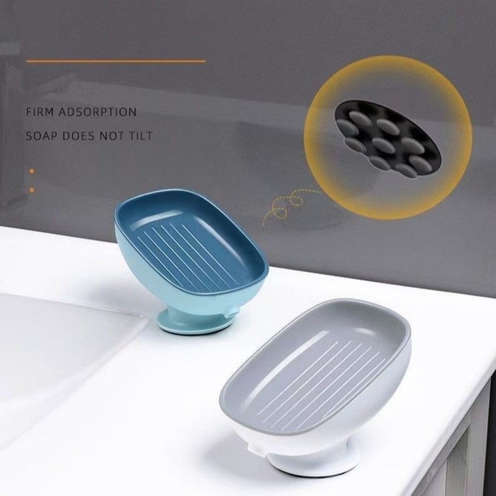 1個入り 超強力吸盤式 浴室用ソープディッシュ シャワー用滑 - Soap Dish Draining のレビューと価格