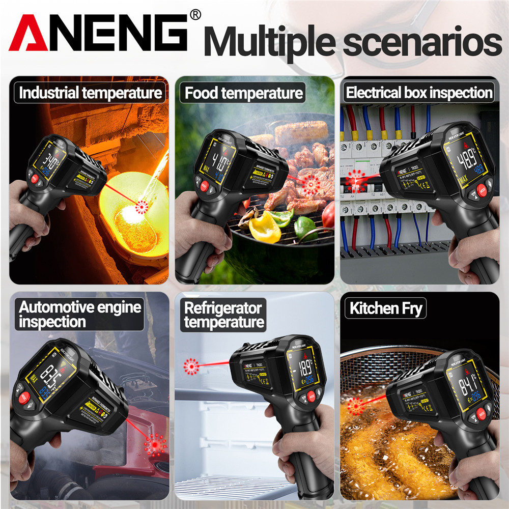 ANENG TH203 スマート工業用赤外線温度計 -50  - Soap Making Thermometer のレビューと価格