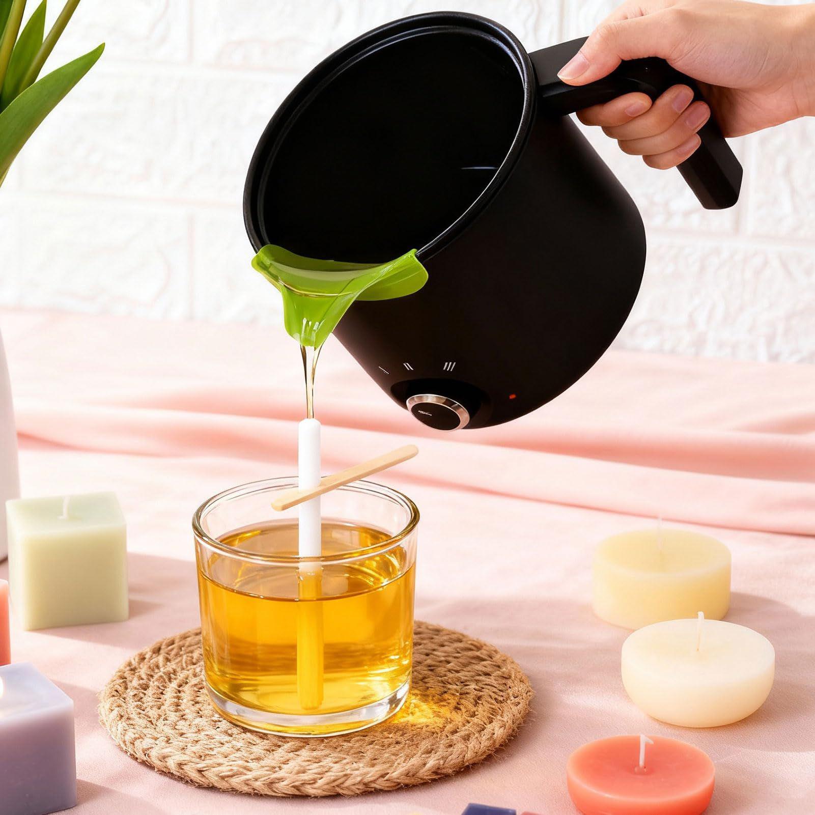 キャンドルワックス溶解ポット 1.5L 大型ステンレス製電気 - Soap Making Activity のレビューと価格