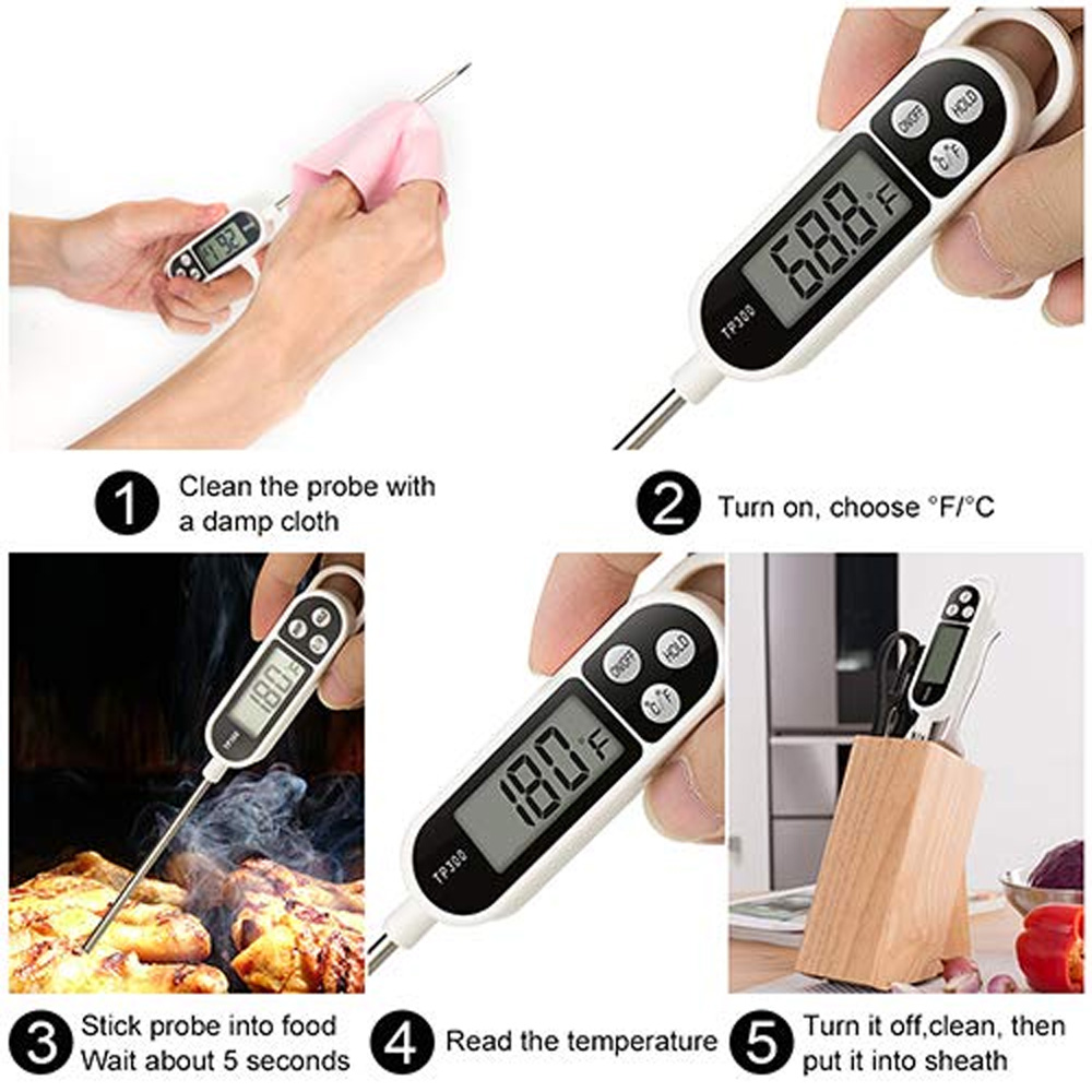 1個入り デジタル肉用温度計 調理用 キッチン BBQ用 プ - Soap Making Thermometer のレビューと価格