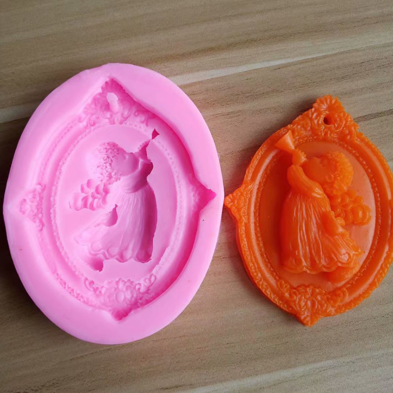 3D エンジェルキッズ形のシリコーン石鹸型手作り楕円形石膏石 - Soap Making Gifts のレビューと価格