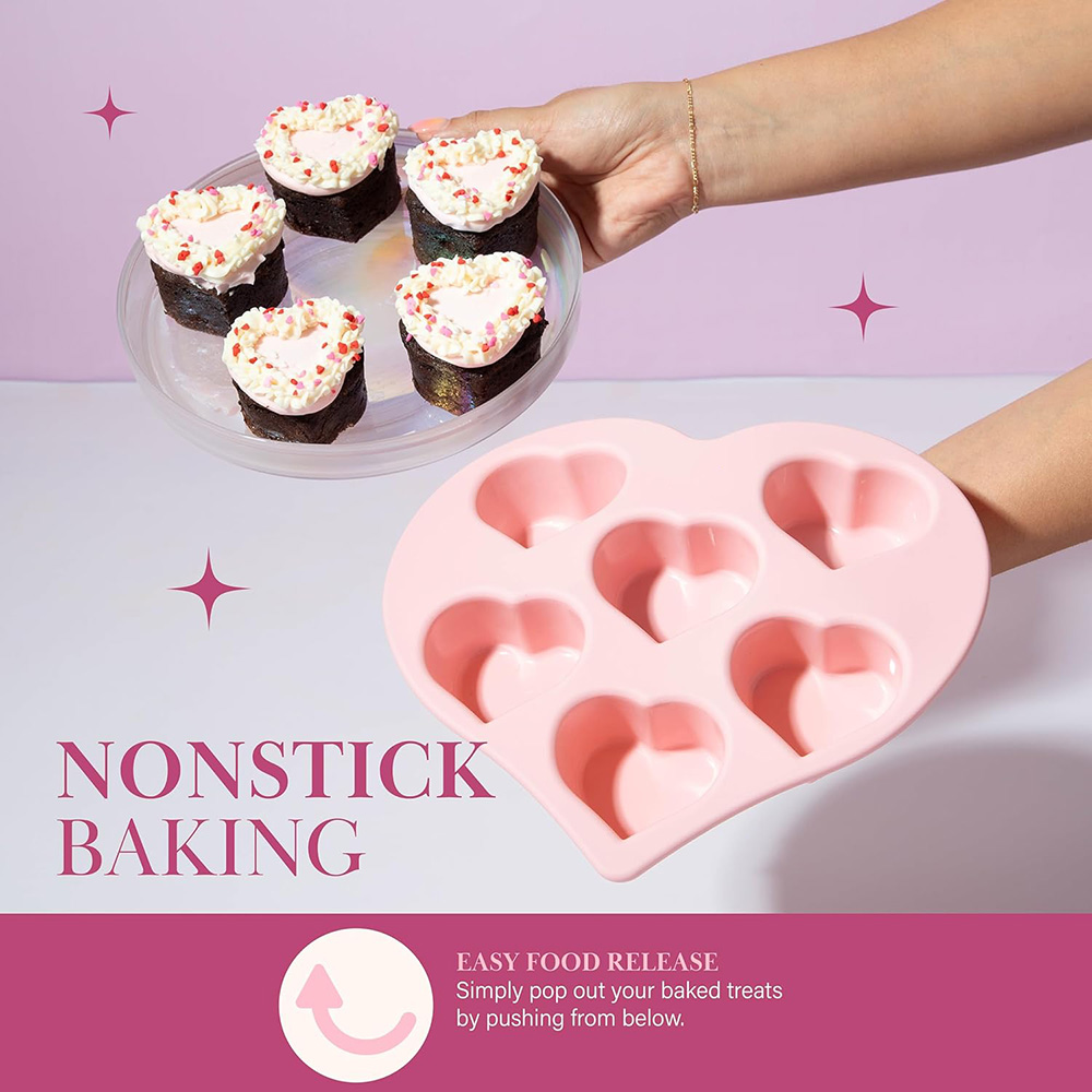 ハート型シリコンモールド バレンタインデー用 ベーキング用ハ - Soap Making Jelly のレビューと価格