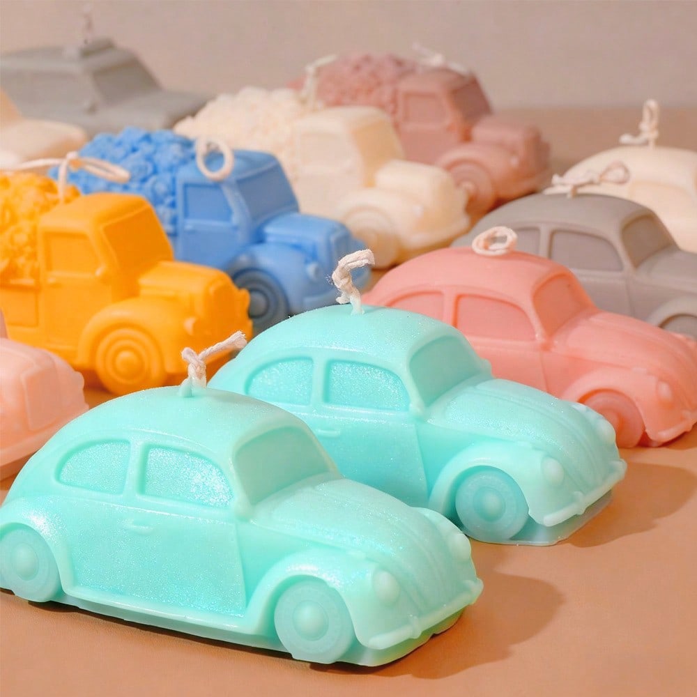 多様なスタイルの車型シリコンキャンドルモールド、バラ型ピック - Soap Making Gifts のレビューと価格