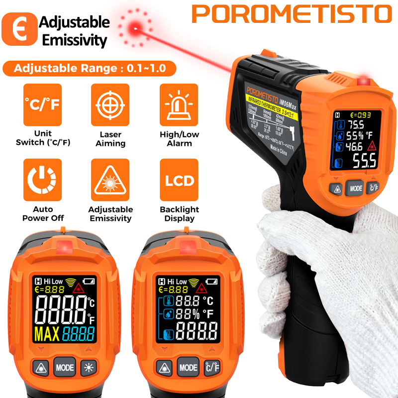 -50~380℃ 赤外線温度計 -50~800℃ プロフェッ - Soap Making Thermometer のレビューと価格