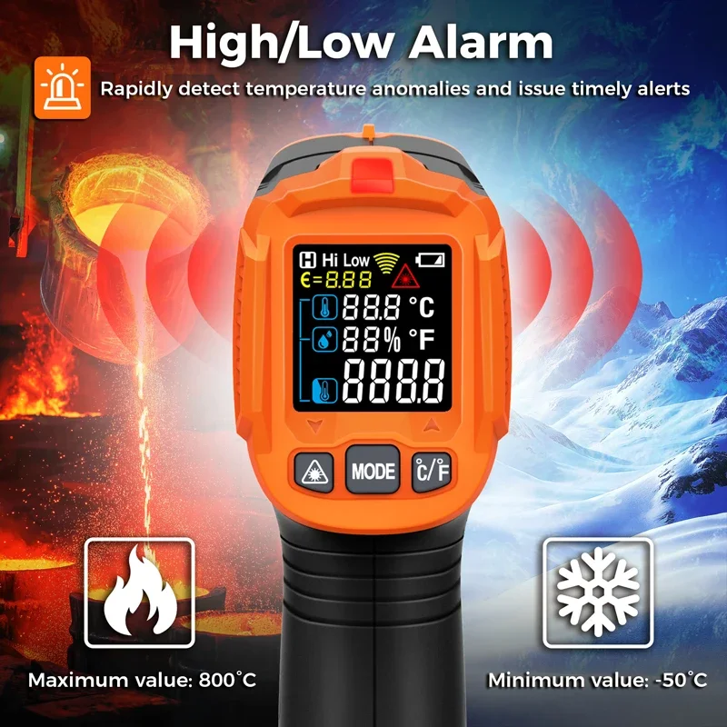 -50~380℃ 赤外線温度計 -50~800℃ プロフェッ - Soap Making Thermometer のレビューと価格