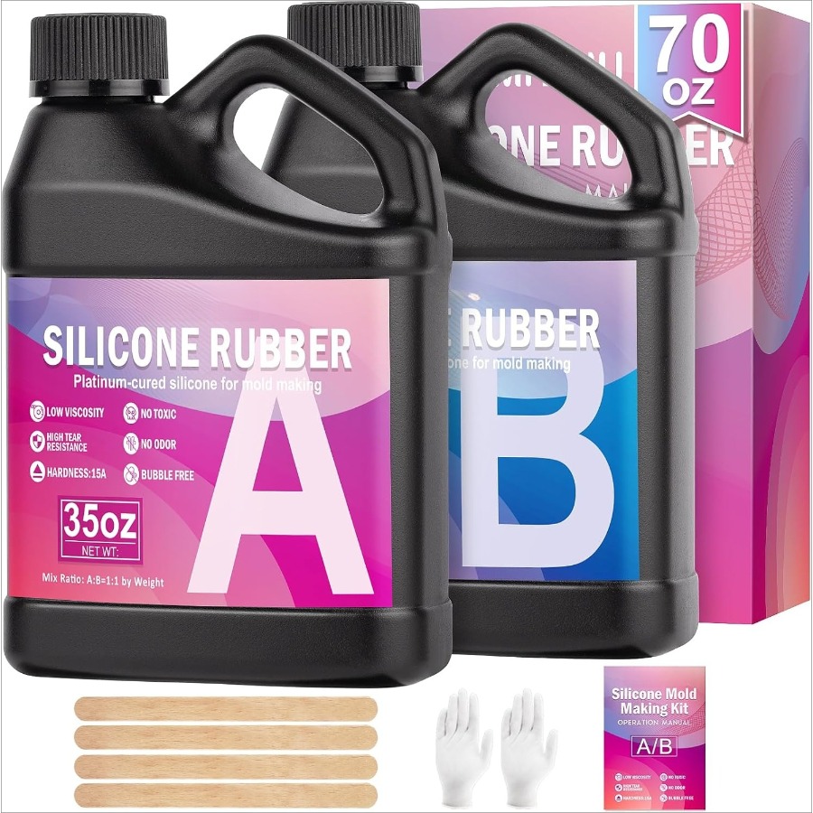 シリコンモールド作成キット、38.8オンス 15A弾性液体シ - Soap Making Guide のレビューと価格